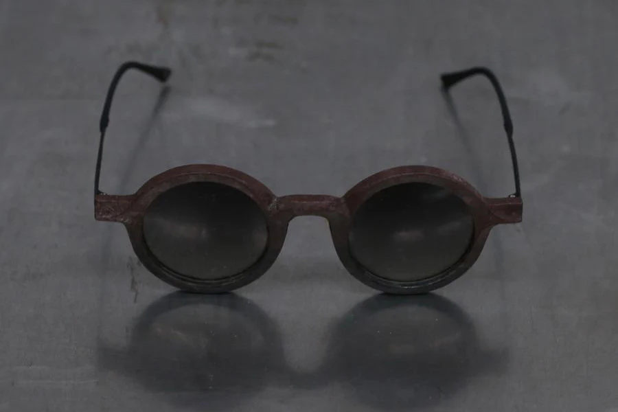 Rigards X ZIGGY CHEN Limited Edition Collection RG0161ZCLEII Round Frame Sunglasses RG-RG0161ZCLEII-HKL Bordeaux Γ Black Frame Green - Image 2