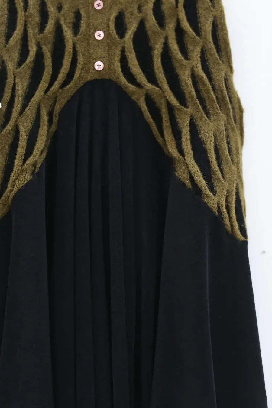 RUI animal print midi skirt RAW23KN13 khaki green & black - Image 10