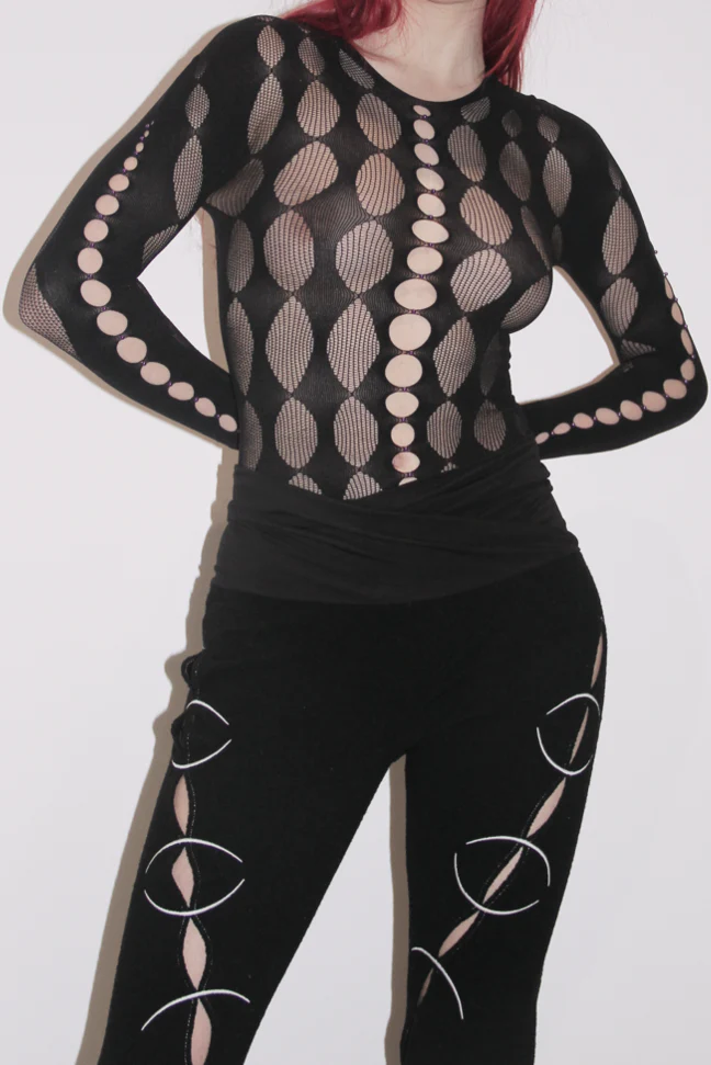 RUI Beaded Bodysuit RAW22JW01 Onyx Black - Image 2