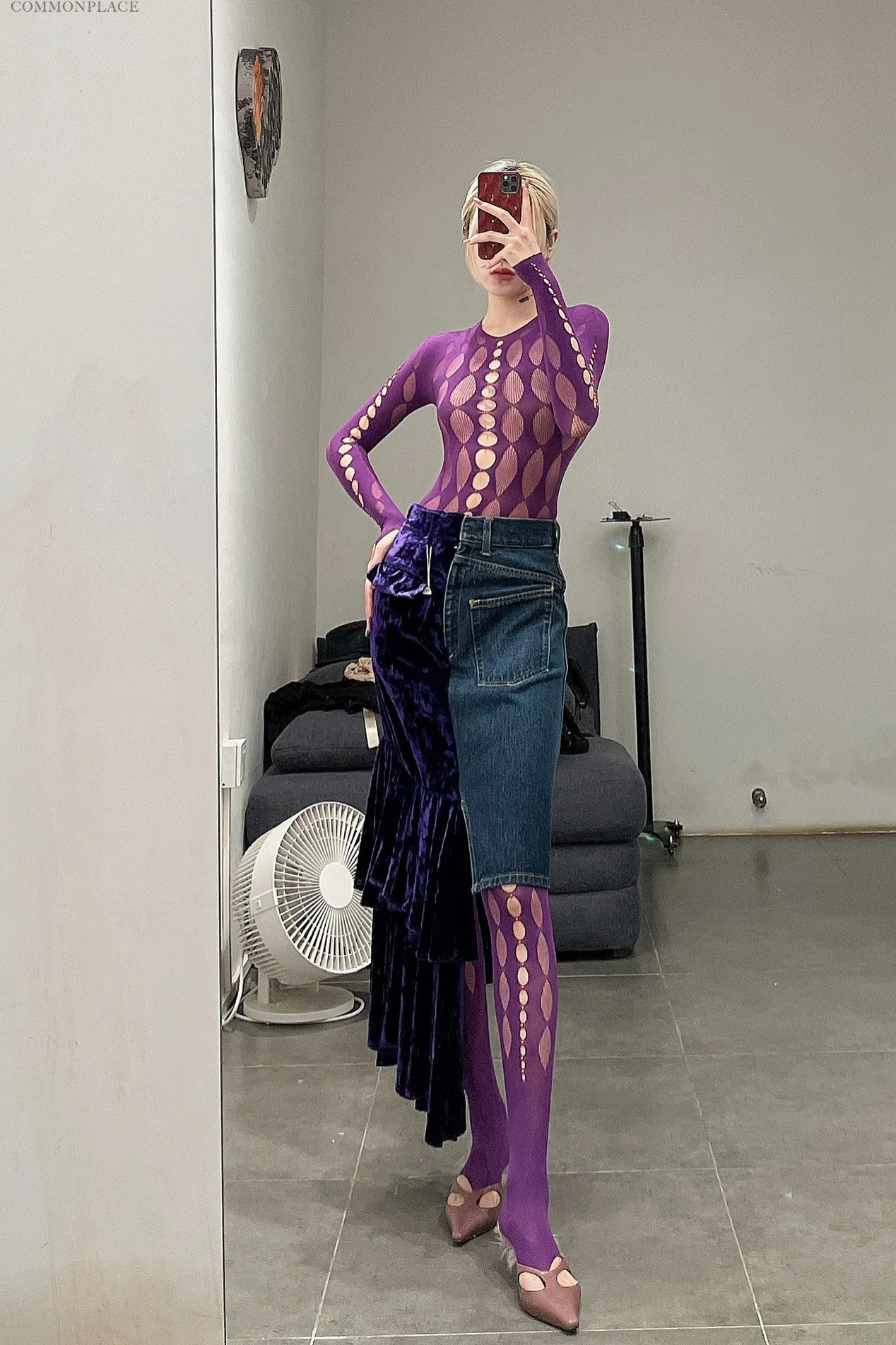 RUI Beaded Bodysuit RAW22JW01 Violet - Image 7
