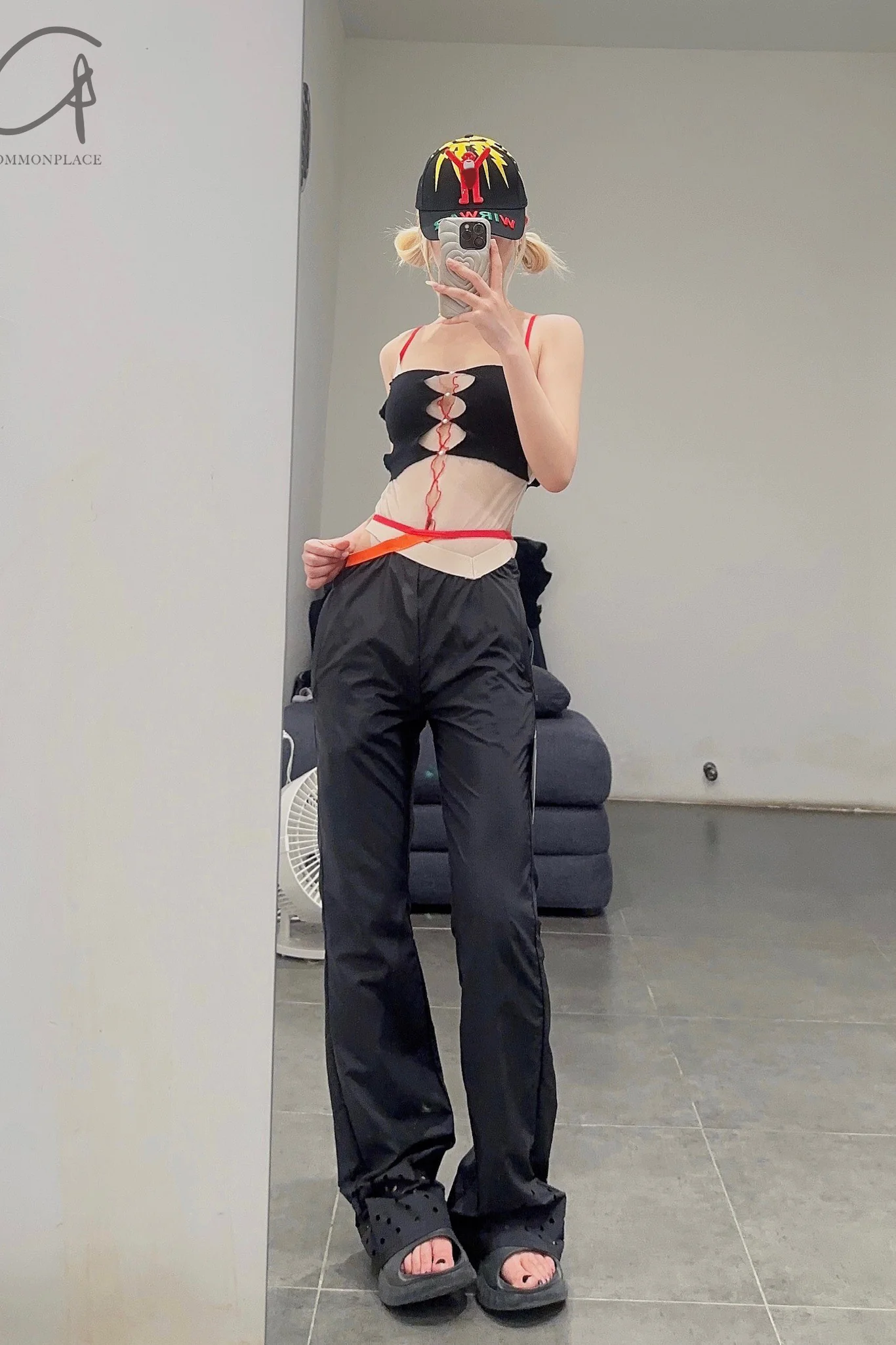 Rui Zhou Pearl Chain Tube Top Handmade Skin-friendly RUI-R008-AW20-HEI Black - Image 8
