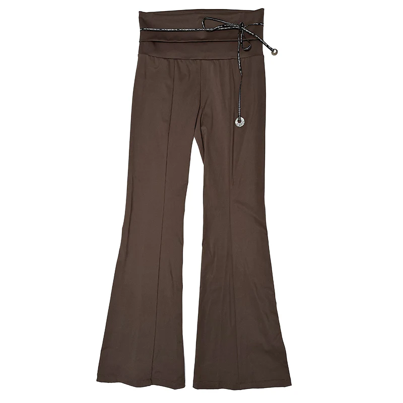 RUI built 25 autumn and winter embroidery hollow overalls RUI-RAW25WV09-Chocolate - Image 5