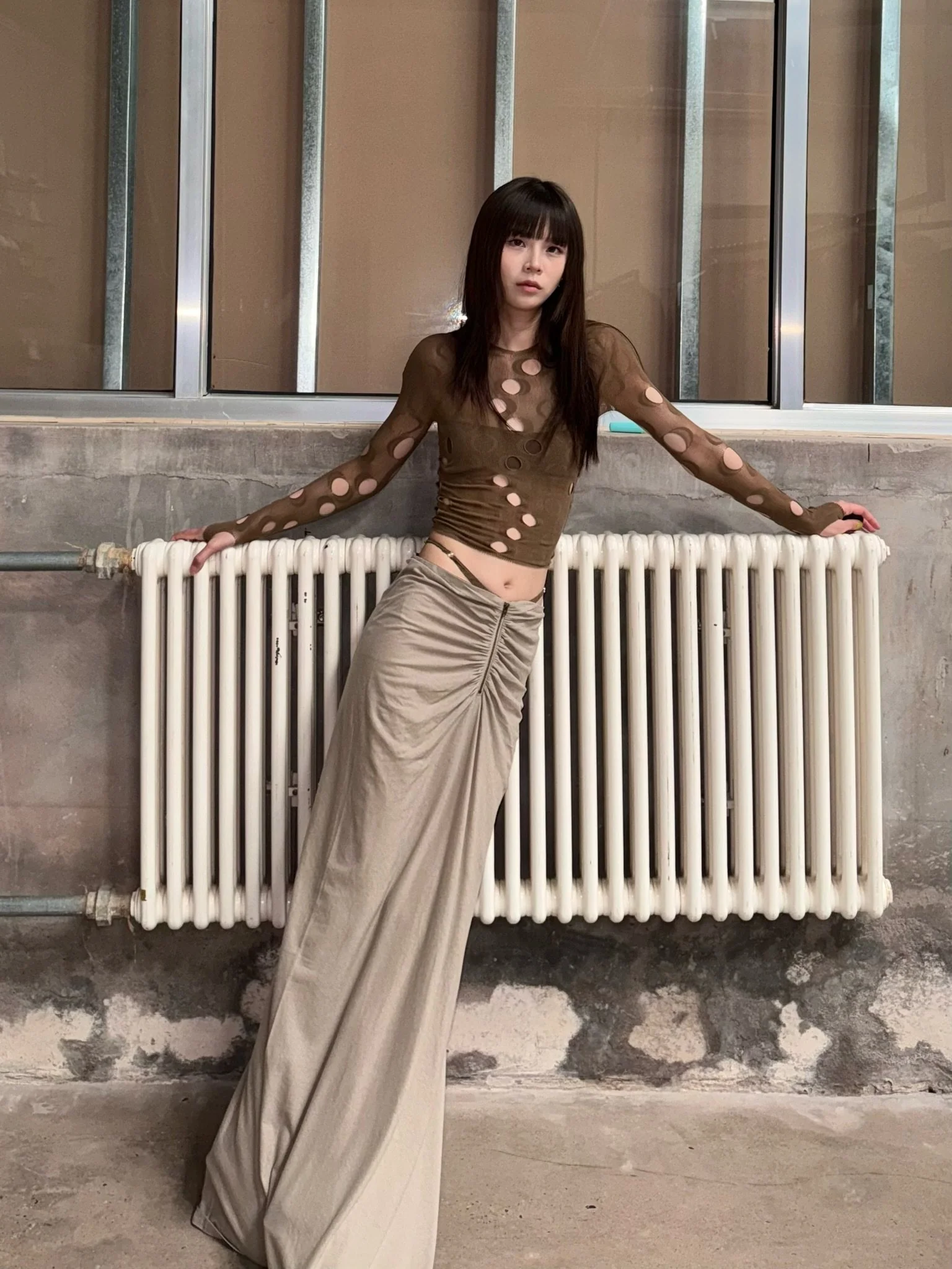 RUI built 25 autumn and winter mesh tube top tights RUI-RAW25JW02-Marsh - Image 11