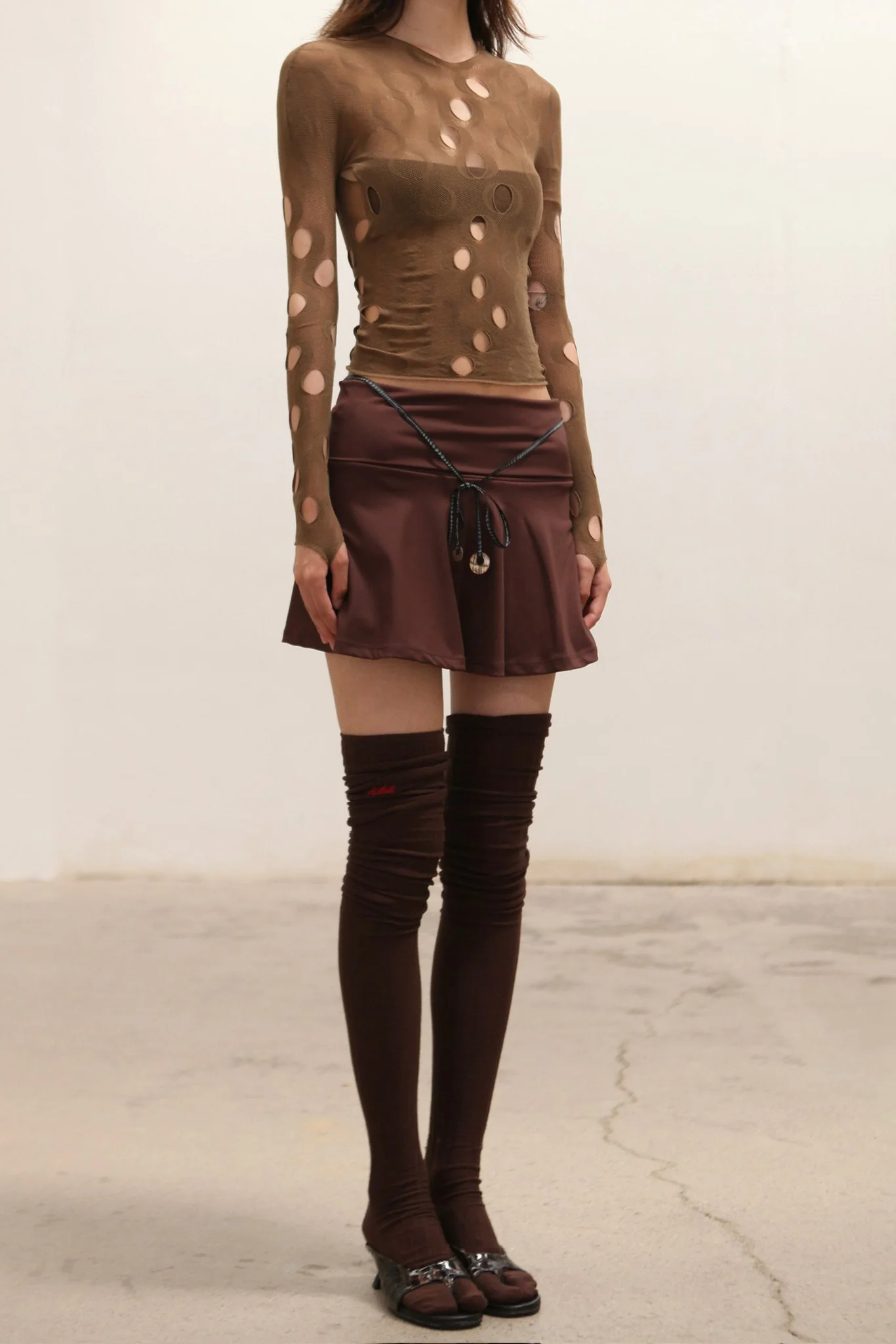 RUI built 25 autumn and winter mesh tube top tights RUI-RAW25JW02-Marsh - Image 2