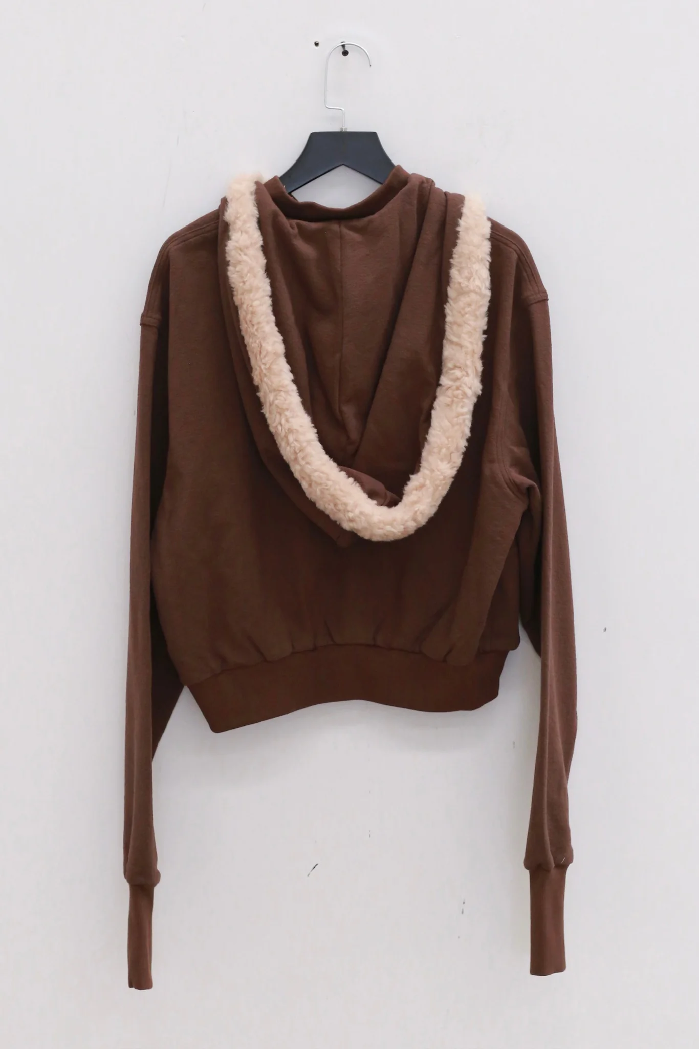 RUI built 25 autumn and winter patchwork detachable hooded short jacket RUI-RAW25WV12-Chocolate - Image 9