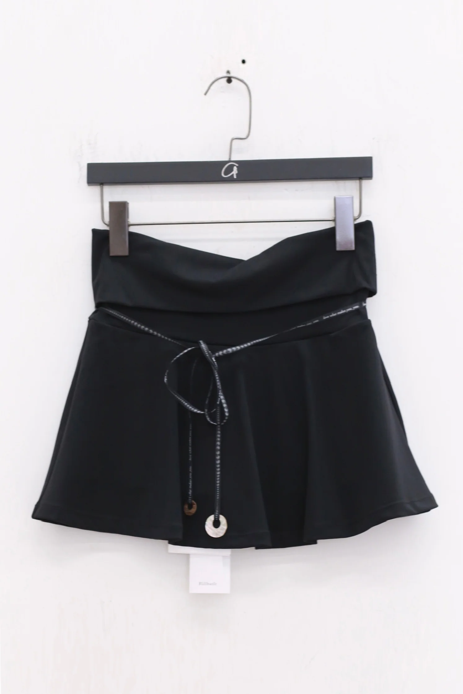 RUI built 25 autumn and winter sports cuffed shorts skirt RUI-RAW25WV08-Onyx black