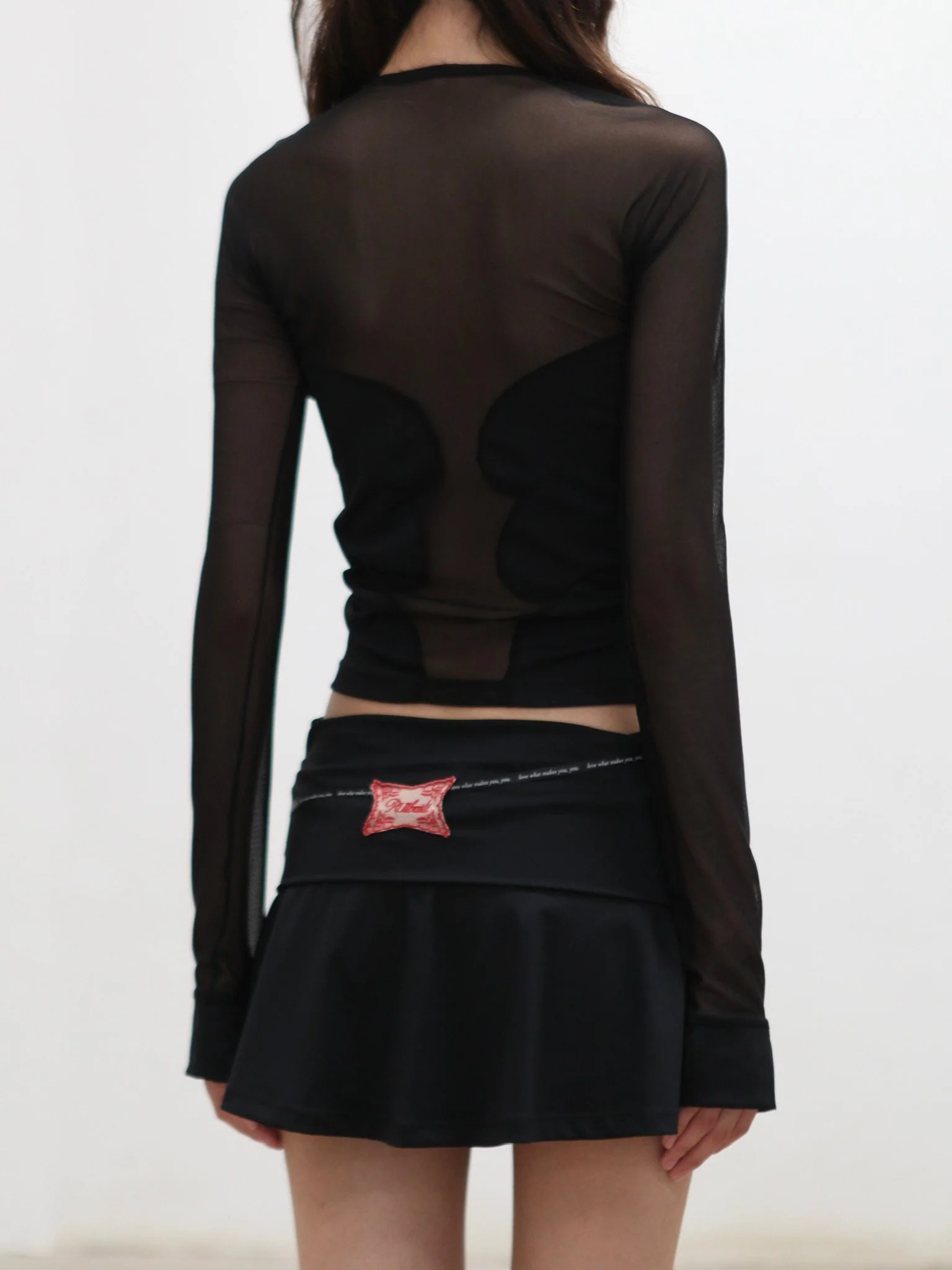 RUI built 25 autumn and winter sports cuffed shorts skirt RUI-RAW25WV08-Onyx black - Image 7