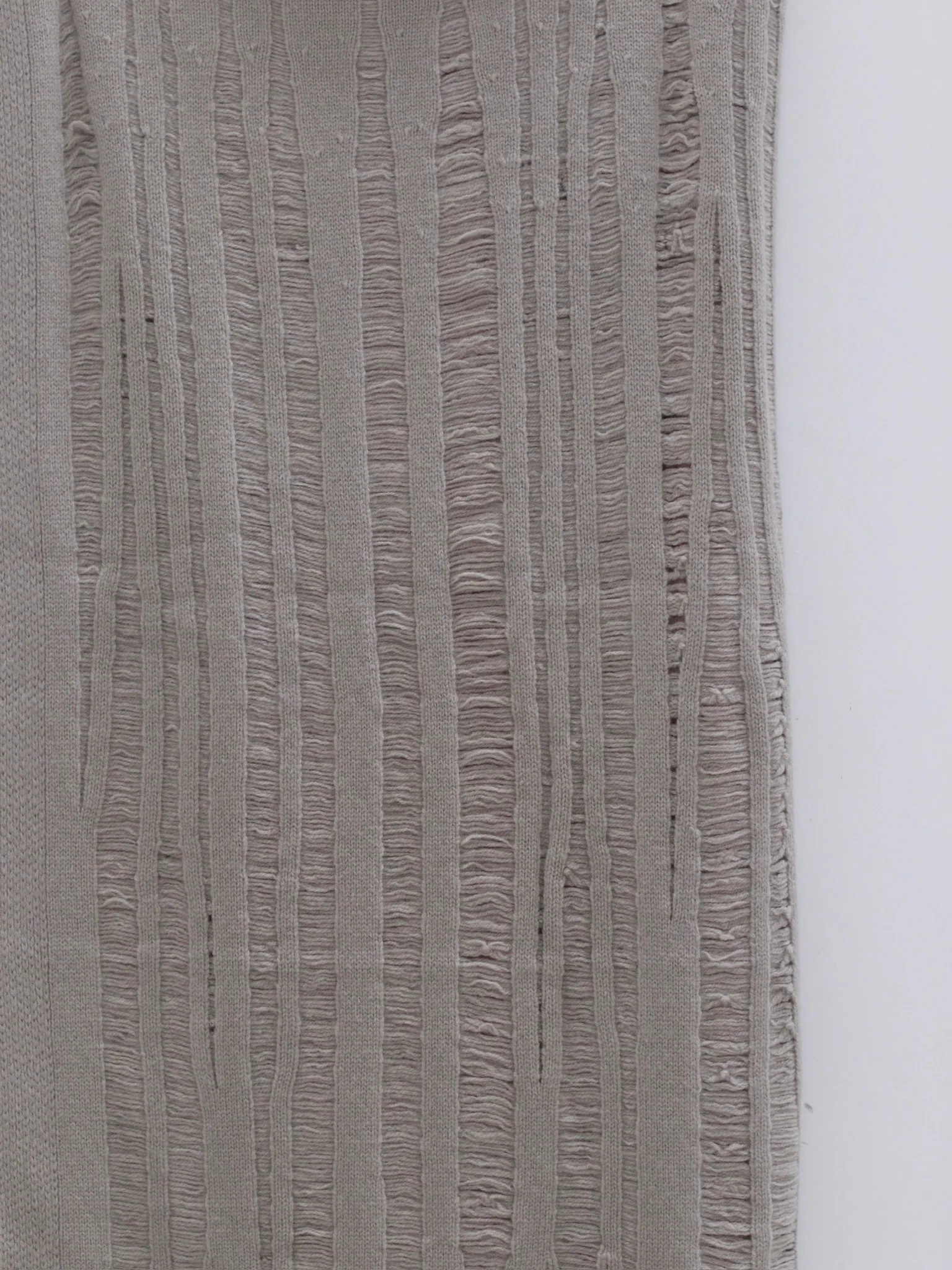 RUI built 25 autumn and winter wool floating line color matching blanket scarf RUI-RAW25DC01-Smoke+Cameo Rose gray+bean paste pink - Image 3