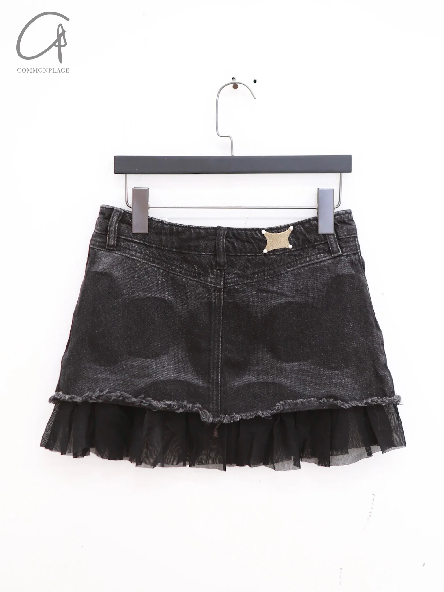 RUI built 25 spring and summer printed denim skirt RUI-RSS24WV18-HEI black - Image 4