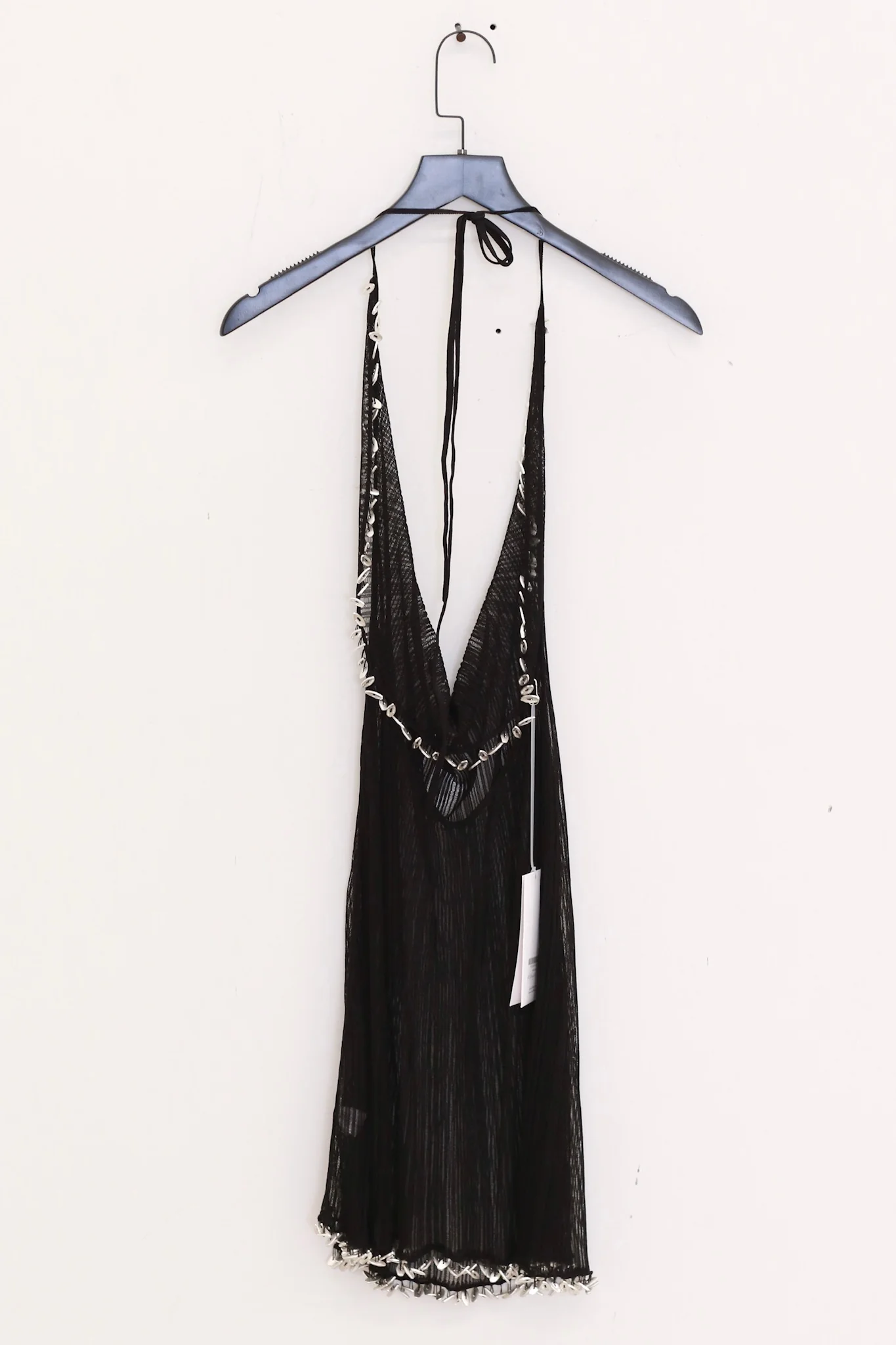 RUI built 25 spring and summer semi-transparent knitted collar dress RUI-RSS25KN06-HEI Onyx Black - Image 2