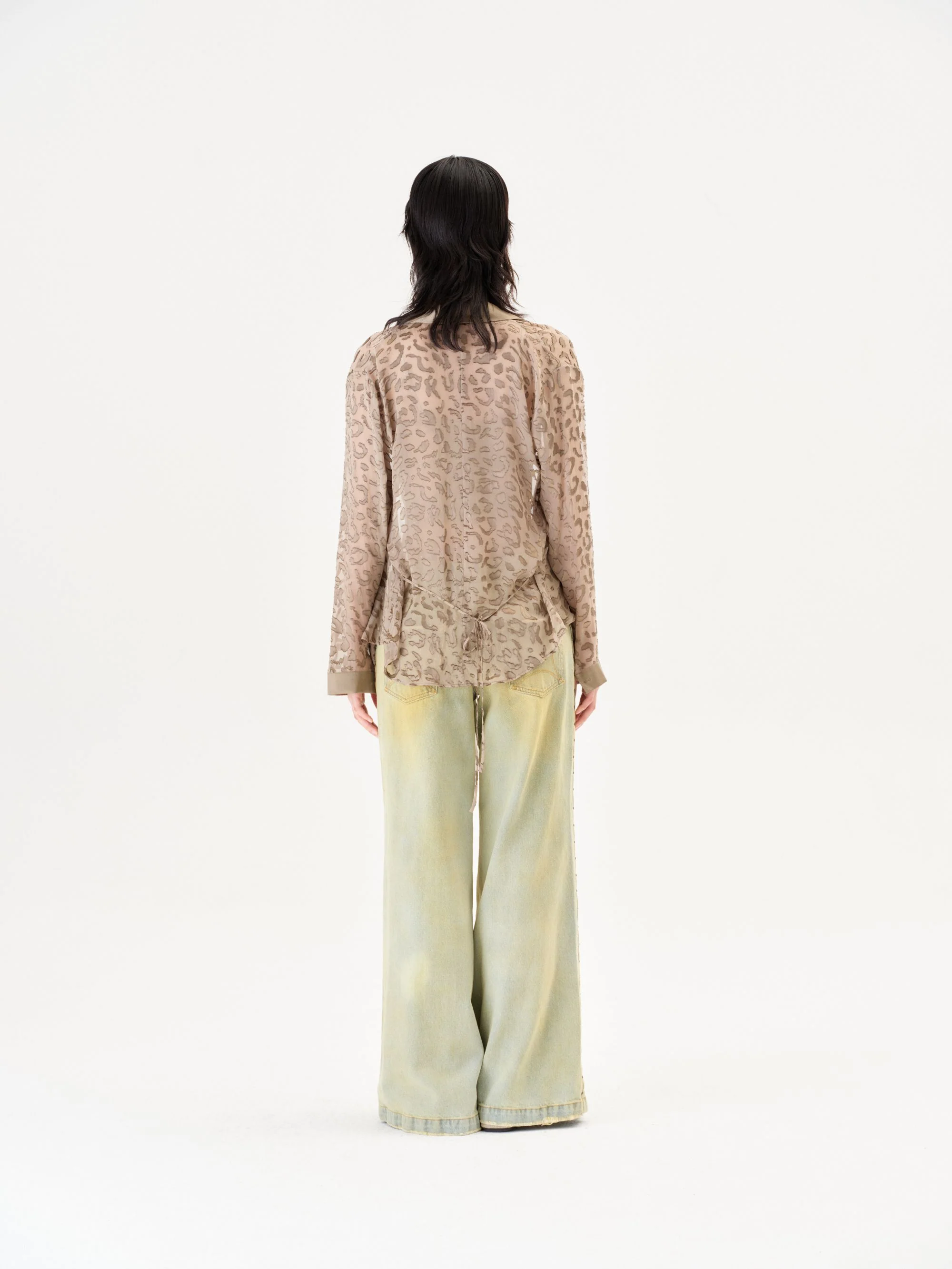RUI Built 26 Early Spring Wide-Leg Jeans with Thin Straps and Rivets RUI-S26WV26-Sun-faded Blue Retro Blue - Image 30
