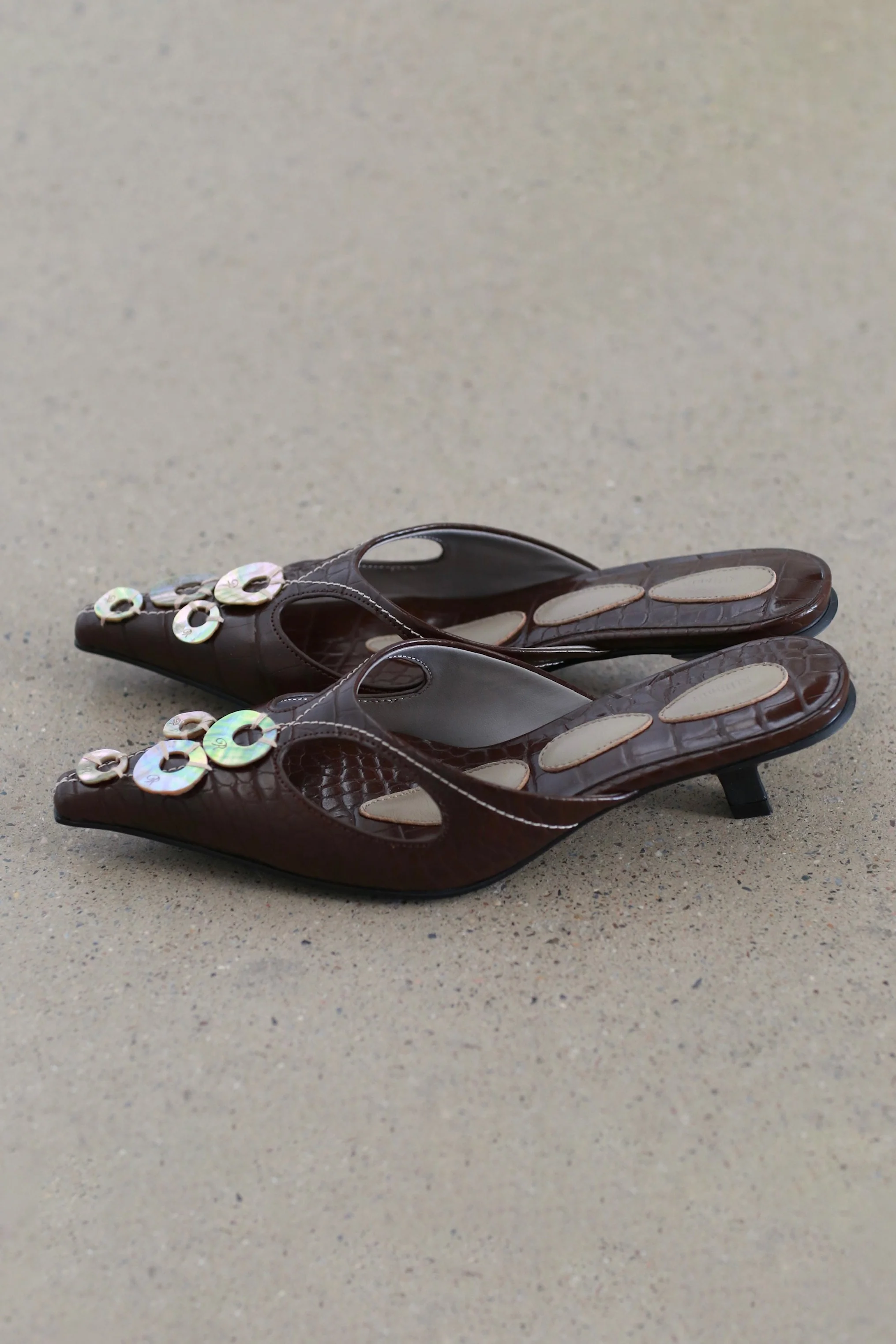 RUI built Spring/Summer 2026 Kitten Heel Slippers RUI-S26SH01-Chestnut - Image 2