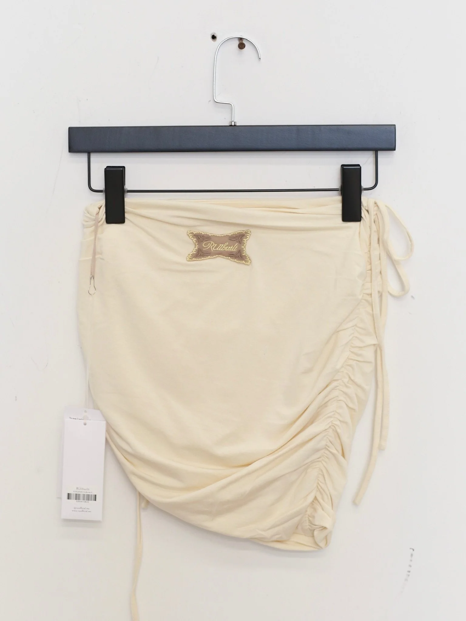 RUI built Spring/Summer 2026 Ruffled Wrap Skirt RUI-S26WV10-Bone Off-White - Image 5