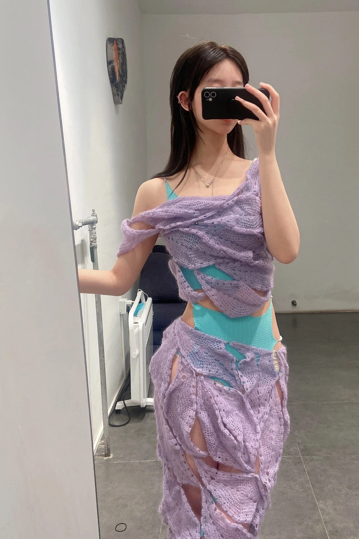 RUI Crochet Skirt RUIFW21CR01 Lilac - Image 15