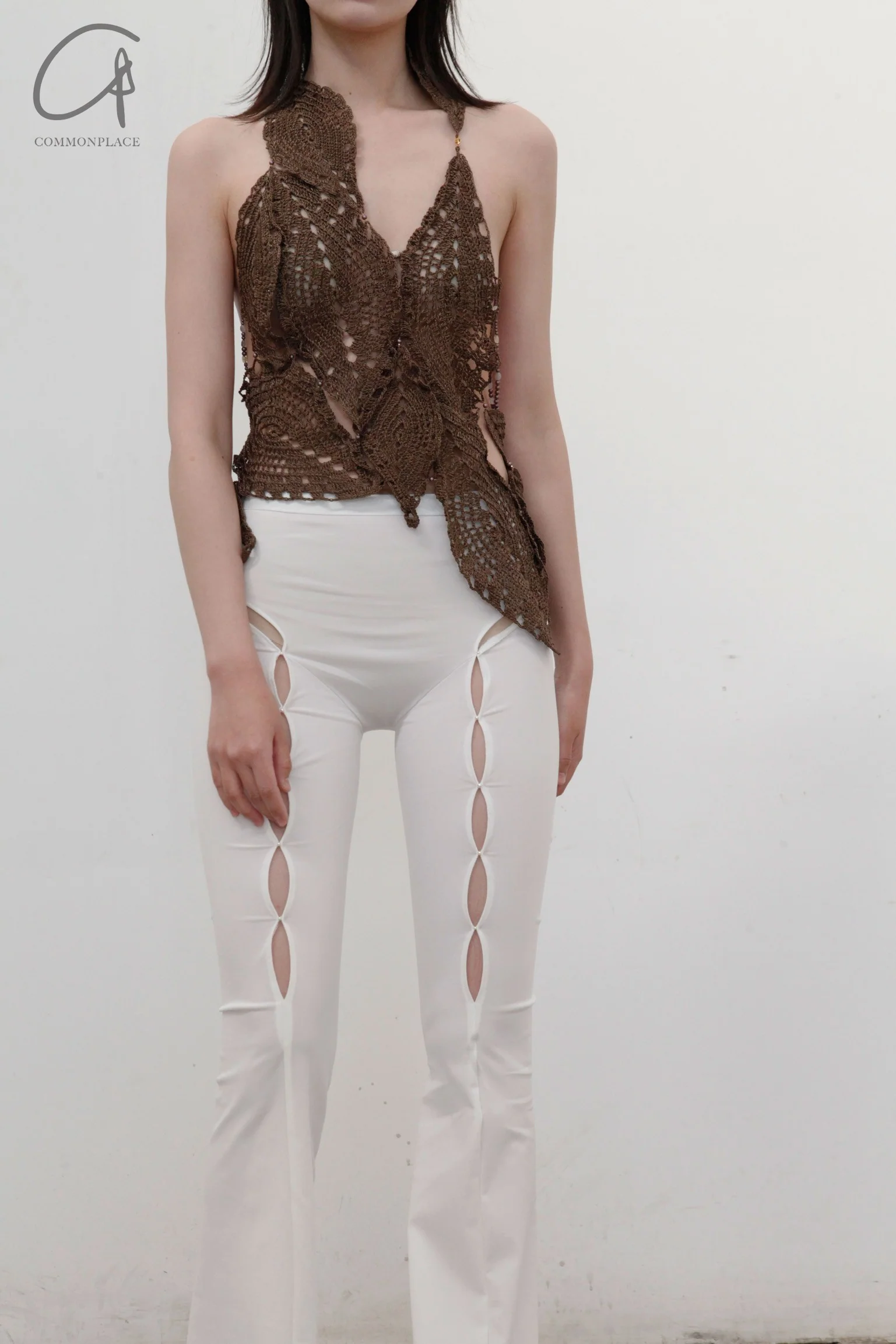 RUI Crochet Top RSS22CR01 Wood Brown - Image 2