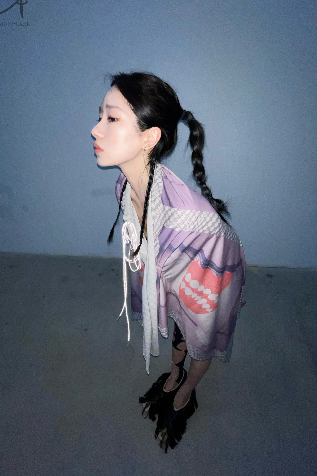RUI Cutout Long Hair Pumps RUI-RAW22SH01-TUO Ficelle w onyx hair Camel Upper with Black Long Hair - Image 23