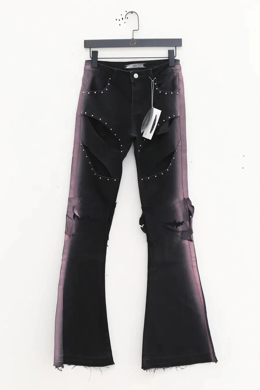 Rui Zhou gradient flared jeans RUI-RAW23WV05-HDSF black/bean paste pink - Image 3
