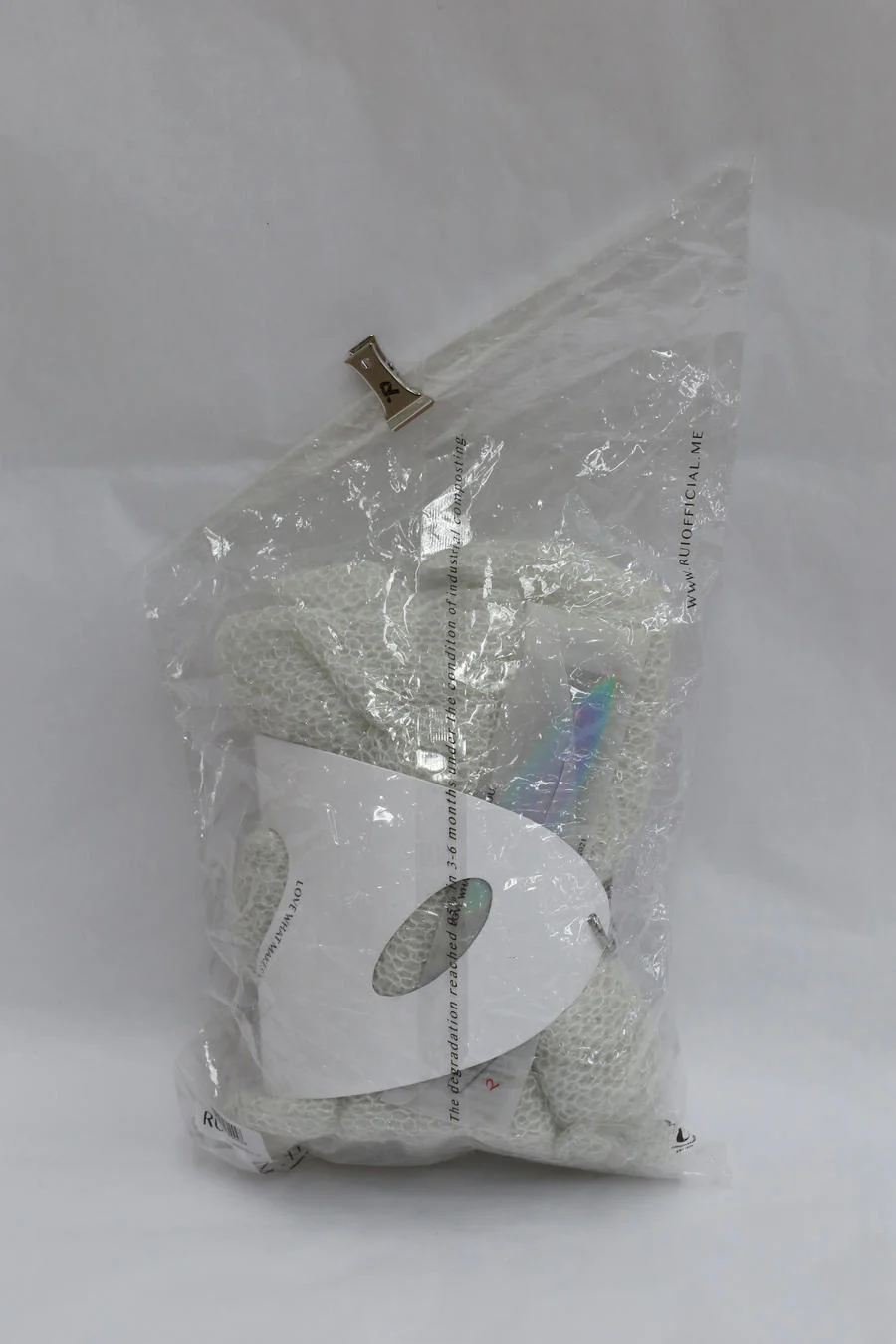 Rui Zhou KN03 Series Mohair Backless Dress RUI-RUIFW21KN03-BAI White Vapor - Image 19