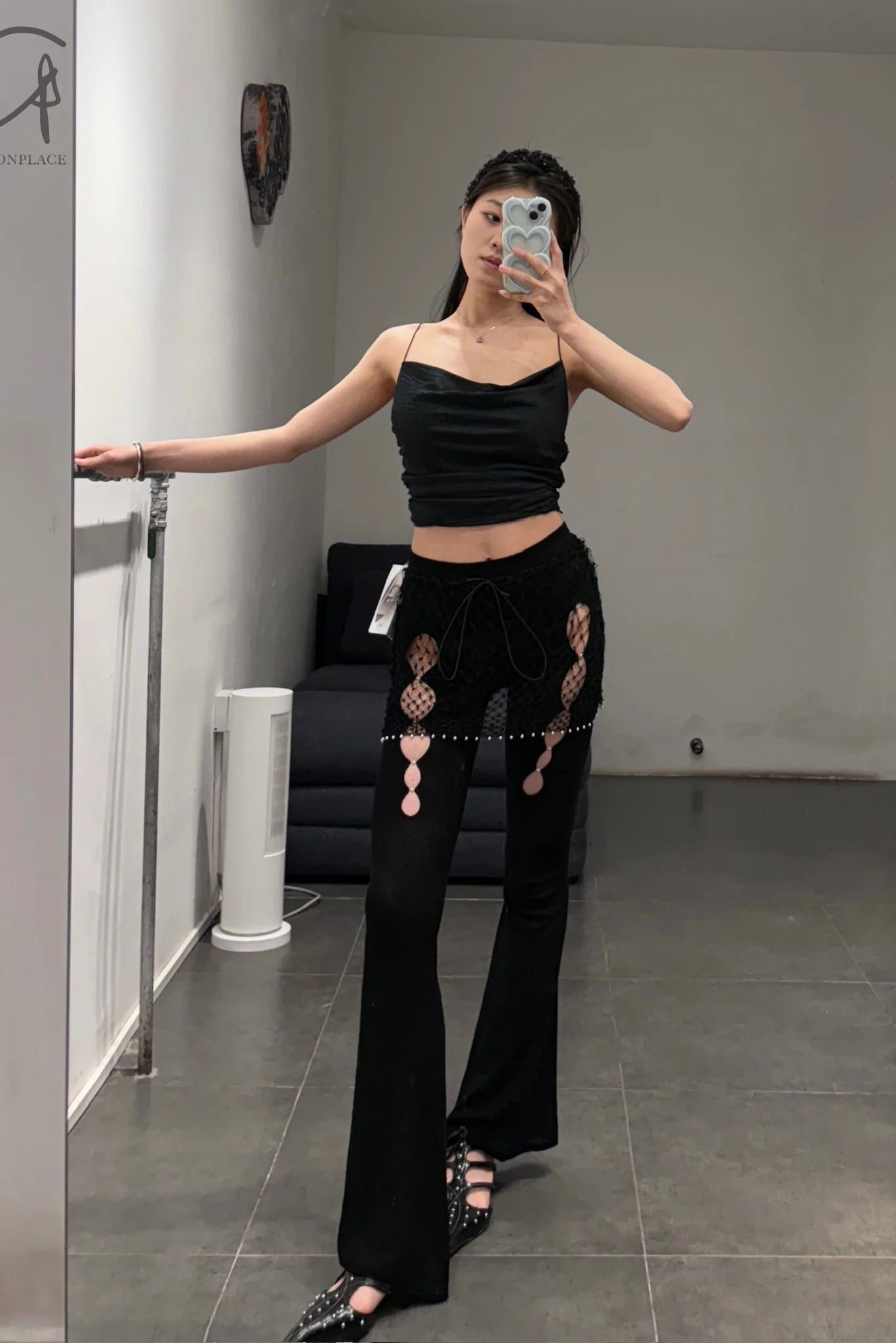 RUI handhook mesh skirt RSS24CR03 Onyx black - Image 15