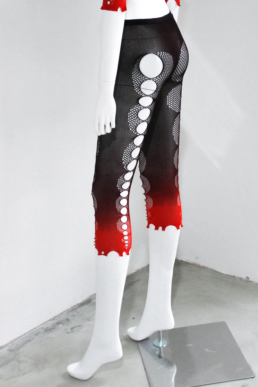 RUI hanging pantyhose RSS23JW02 ONYX & Ruby Black Red Gradient - Image 2