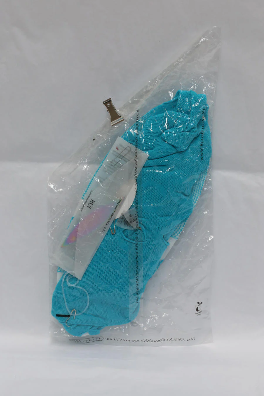 Rui Zhou JW03 series hollow long-sleeved elastic top RUI-RUIFW21JW03T-LANLV-2 Teal/2 - Image 9