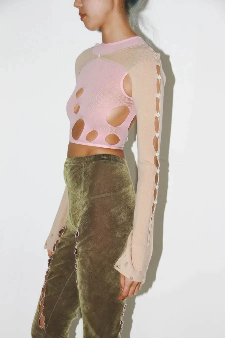 RUI Hollow Vest Sleeve RAW23KN14 Oatmeal - Image 6