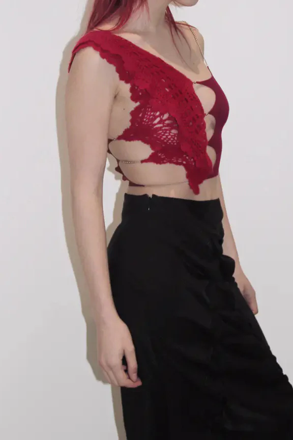 RUI Hook Sling Top RAW22CR02 Merlot Crimson - Image 2