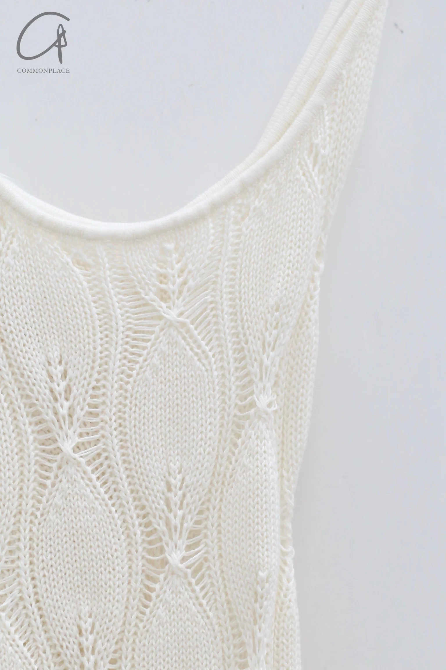 RUI Knit Sling Dress RSS22KN03 Vapor White - Image 8