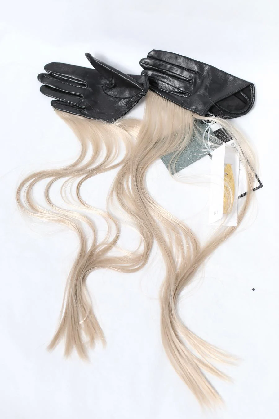 RUI Leather Gloves RAW22AC06 Onyx&Ficelle Black & Camel Brown Wig