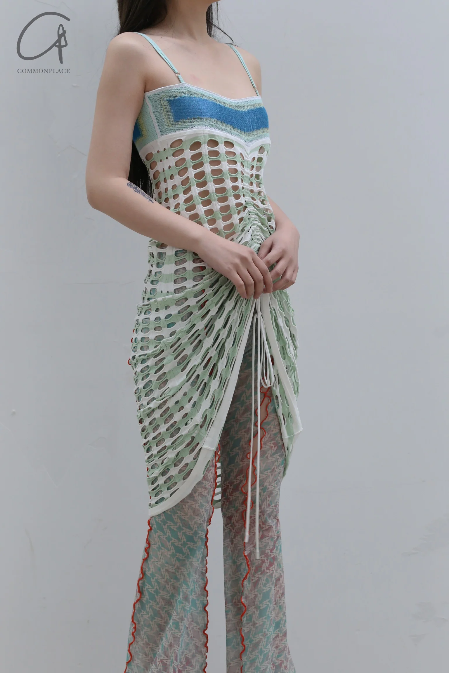 RUI Mesh Flared Pants RSS22WV02 Printed - Image 22