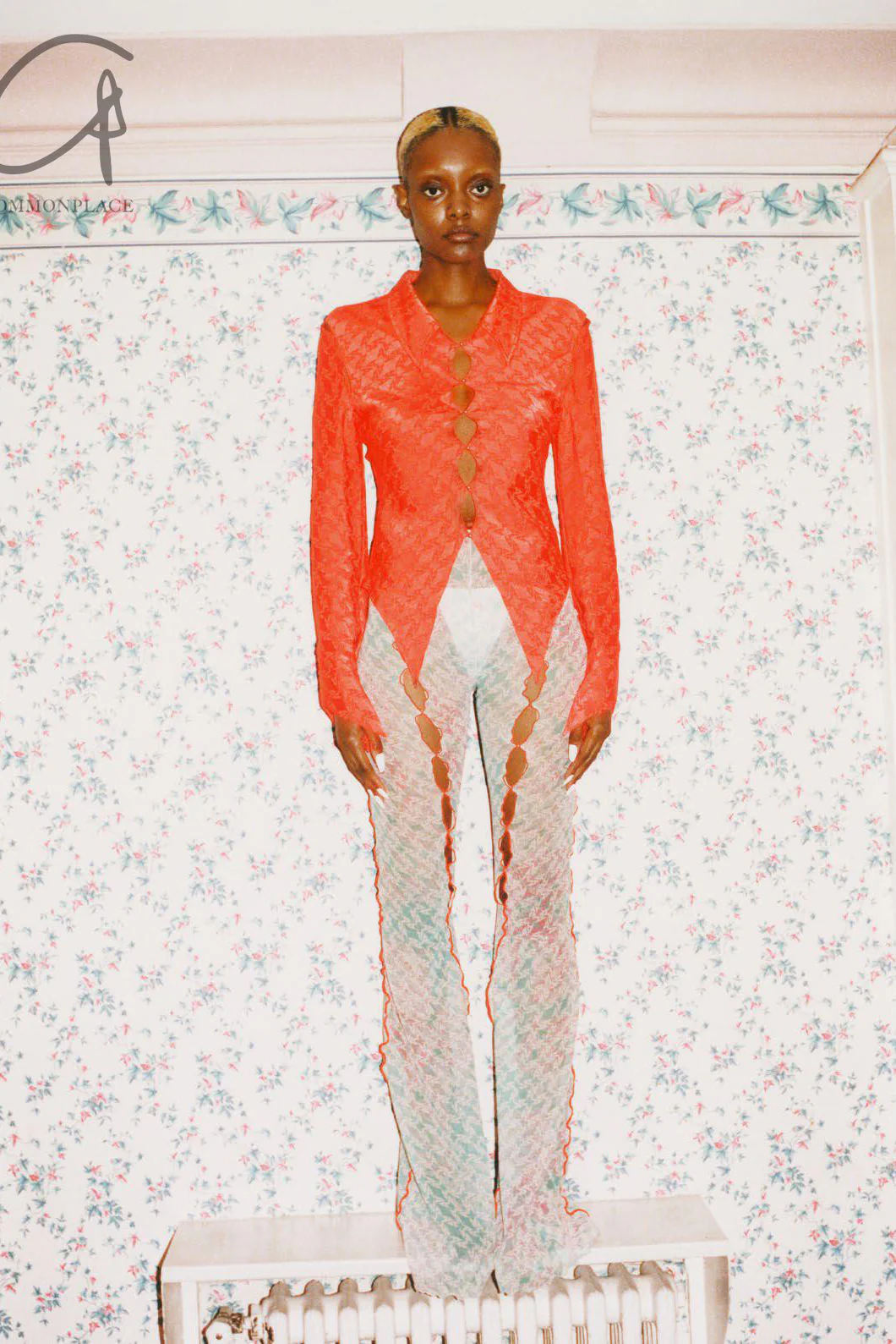 RUI Mesh Flared Pants RSS22WV02 Printed - Image 56