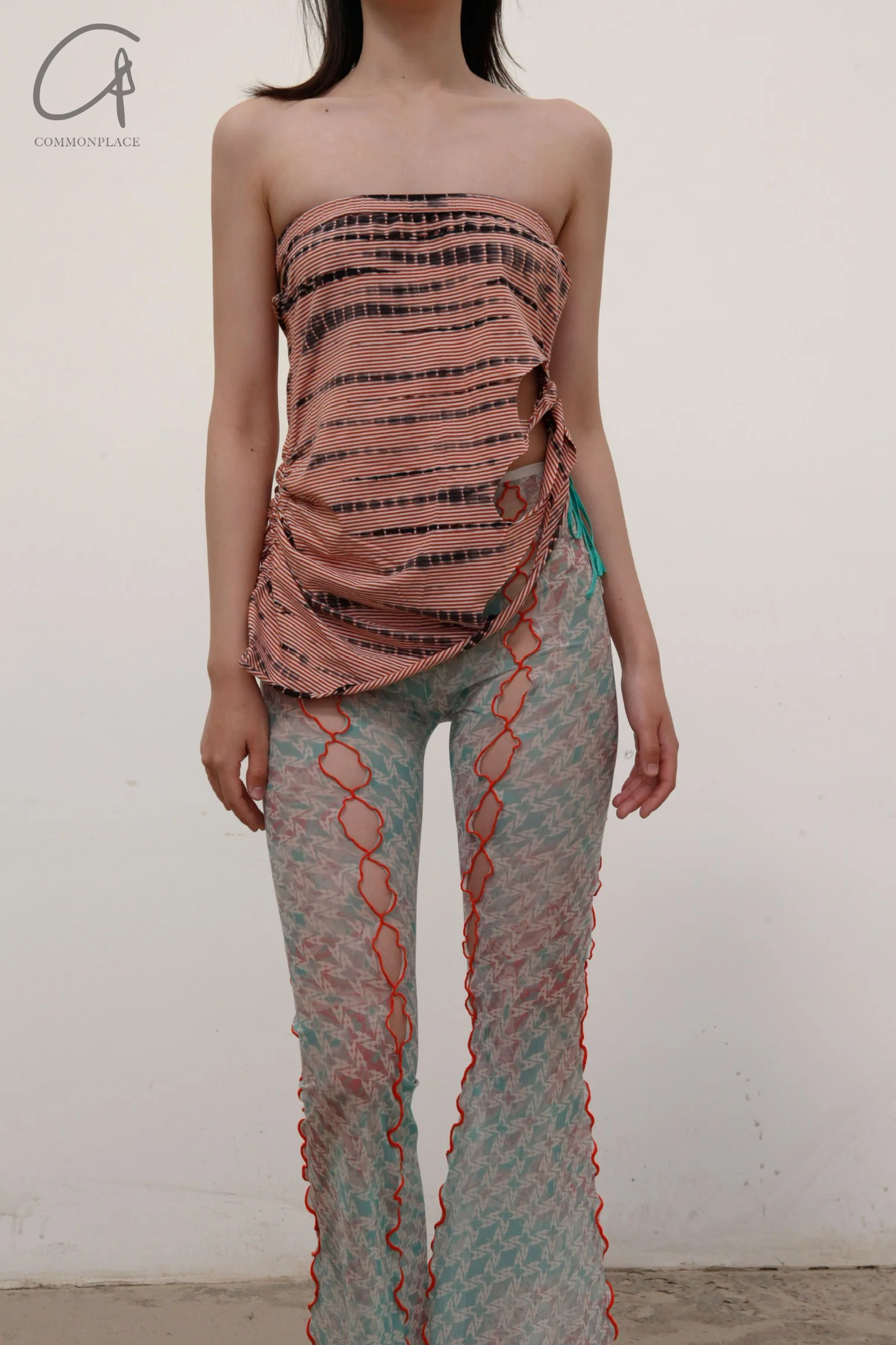RUI Mesh Flared Pants RSS22WV02 Printed - Image 8