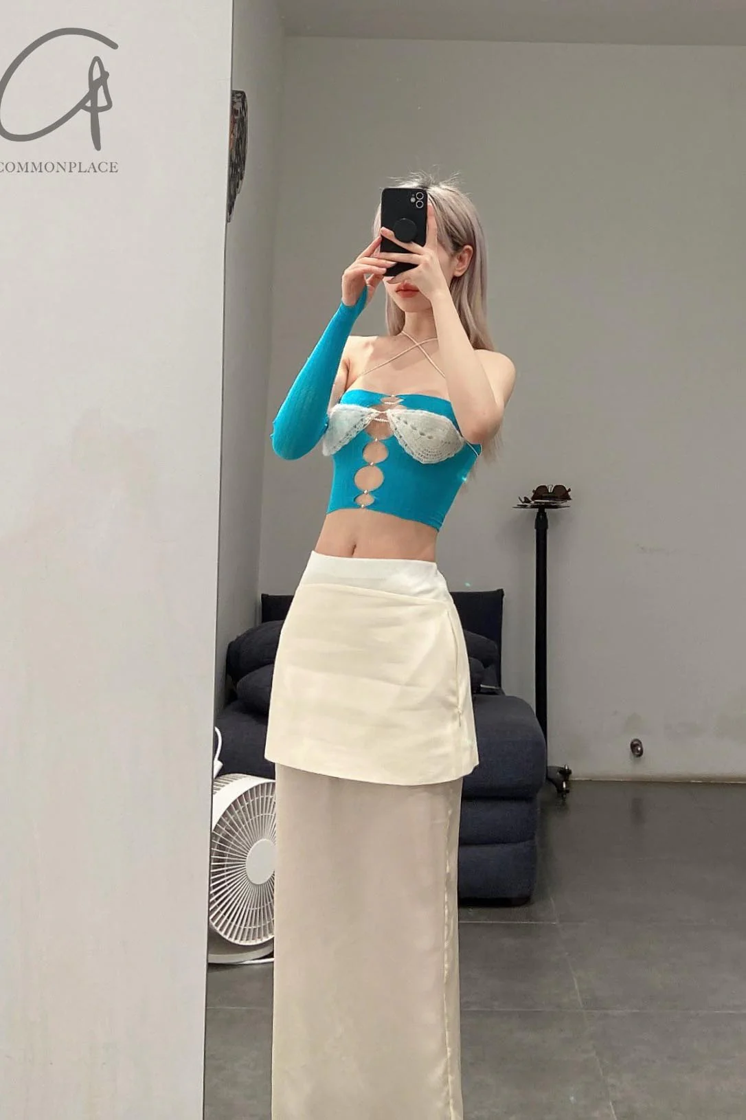 RUI One Piece Tube Top RUIFW21SF03 Cyan Teal - Image 9