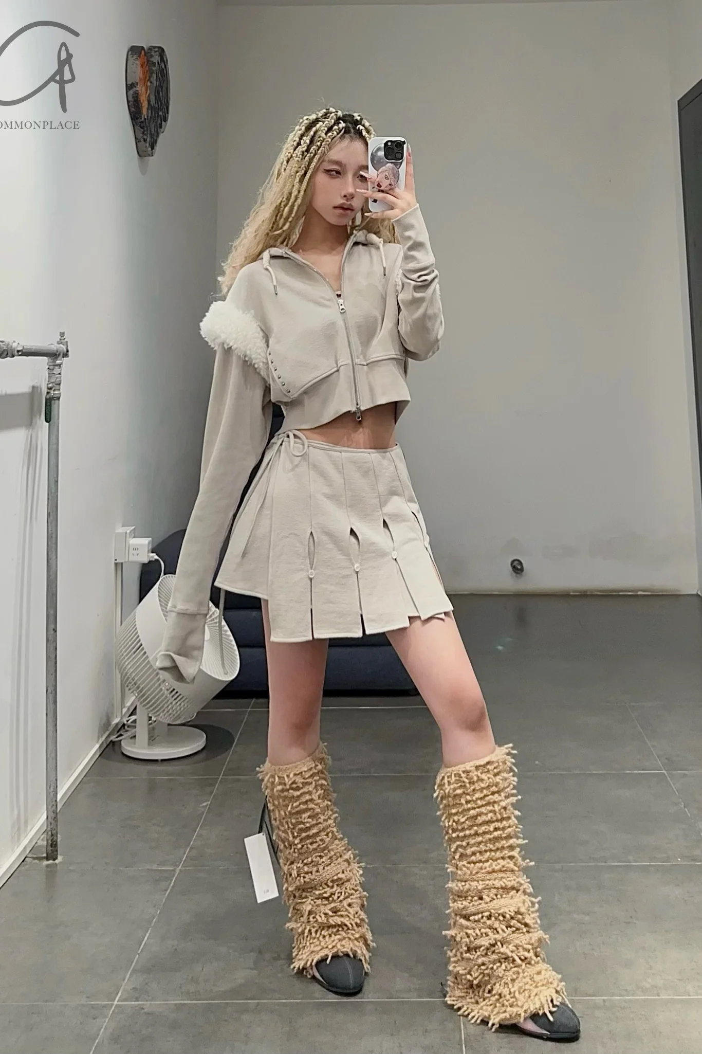 RUI One Piece Wrap Skirt RUI-RAW23WV08-YANHUI Ash - Image 9