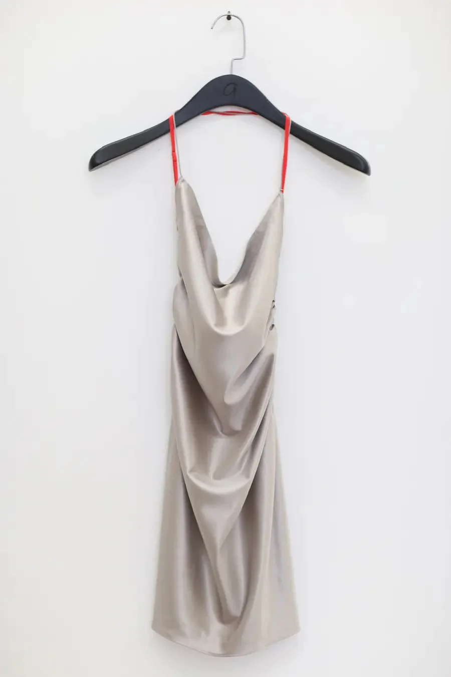 RUI pinplet satin dress RSS24WV17 smoke gray - Image 4