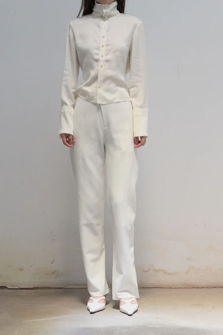 Rui Zhou Pointed Toe Australian Wool High Heel Sandals Series RUI-RUIFW21SH01-BAI White PR1 - Image 13