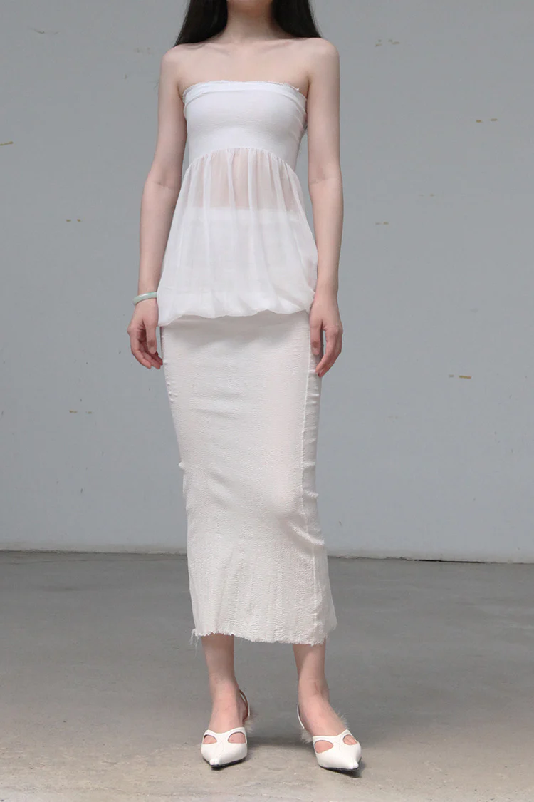 Rui Zhou Pointed Toe Australian Wool High Heel Sandals Series RUI-RUIFW21SH01-BAI White PR1 - Image 7