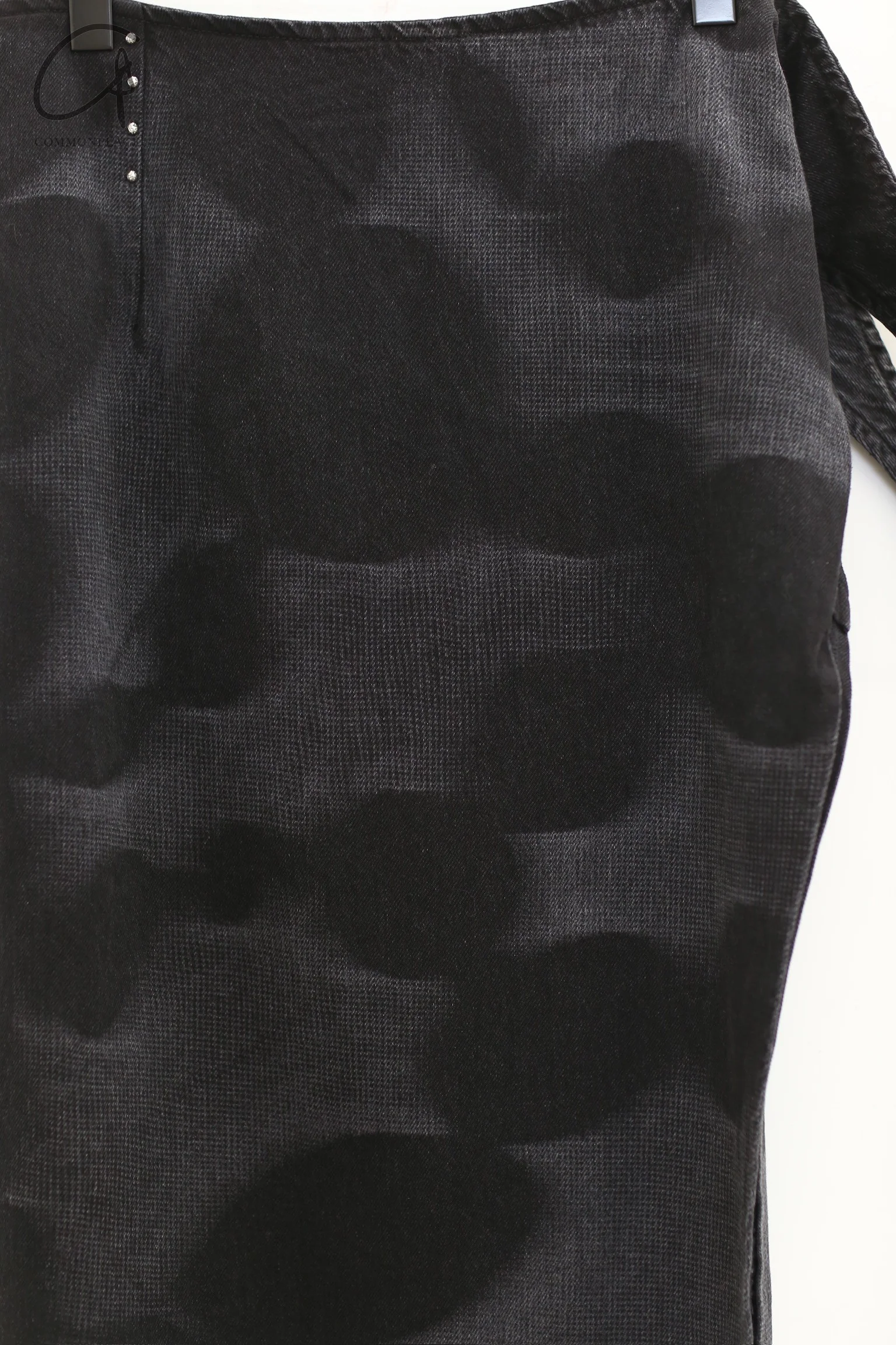 RUI printed denim wrap maxi skirt RSS24WV19 black - Image 2