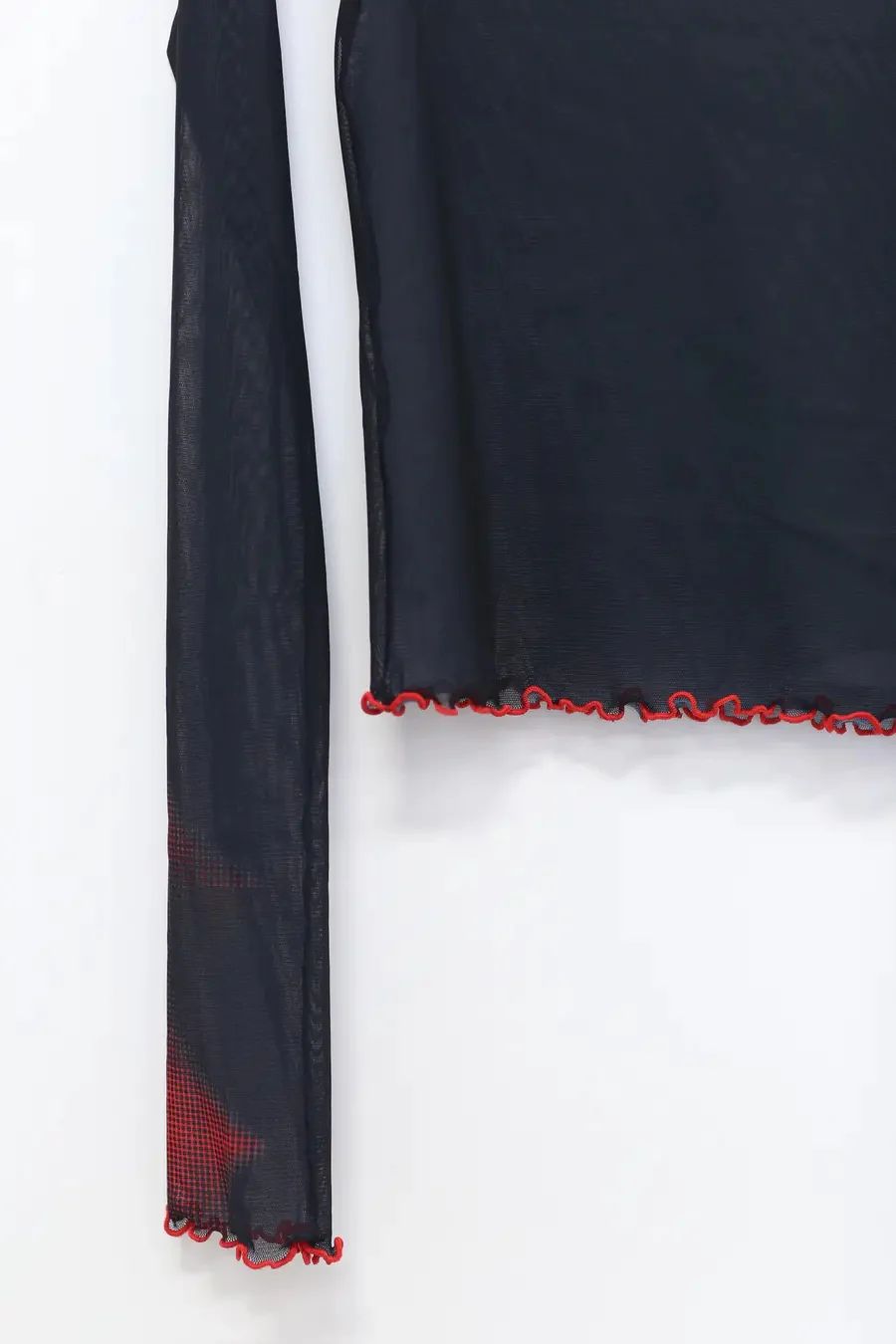 RUI printed mesh bottoming shirt RSS24WV06 Onyxw/Print black/print - Image 2