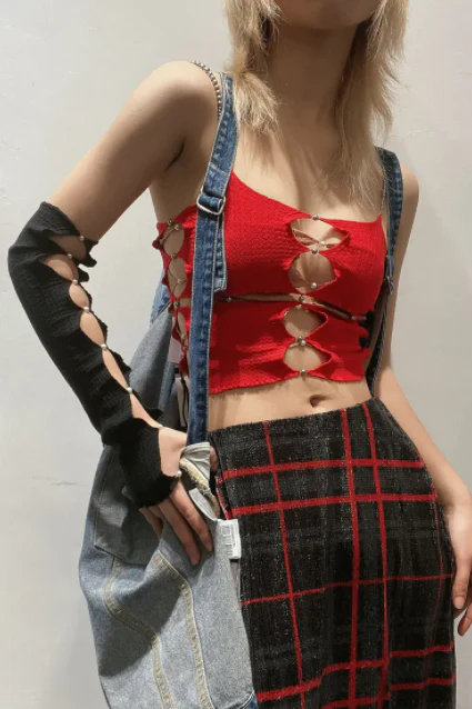 RUI R010-AW20 sleeveless sling top ruby - Image 3