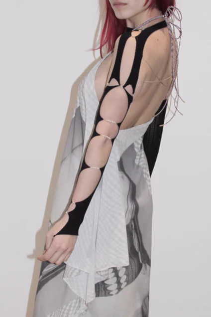Rui Zhou Raglan Sleeve Series Pearl Metal Chain Elasticity RUI-RAW22SF01-HEI Onyx Black - Image 13