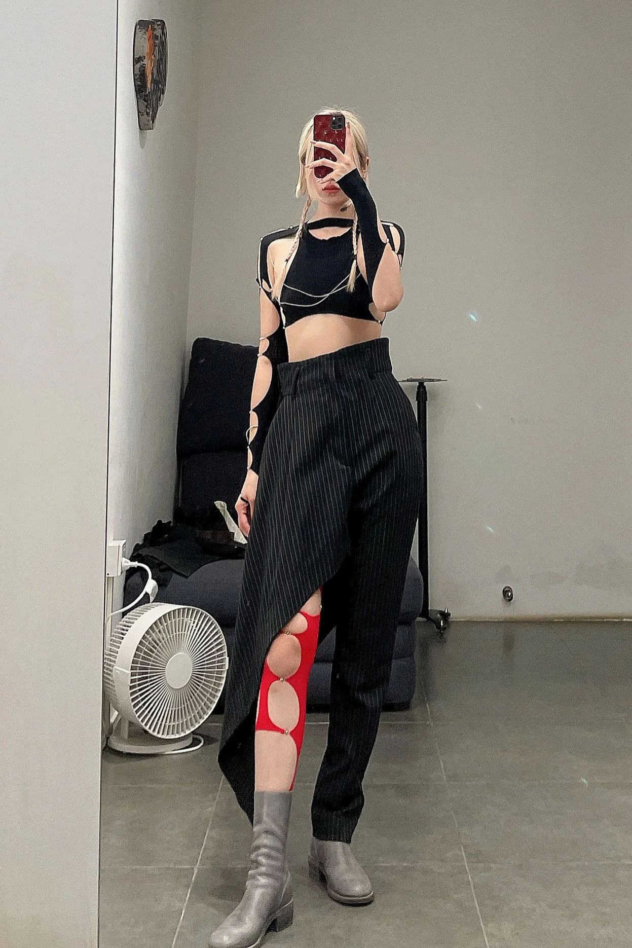 Rui Zhou Raglan Sleeve Series Pearl Metal Chain Elasticity RUI-RAW22SF01-HEI Onyx Black - Image 31