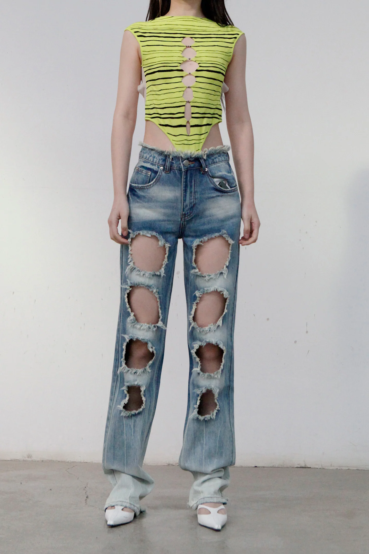 RUI Ripped Jeans RSS23WV10 Blue denim denim blue - Image 3