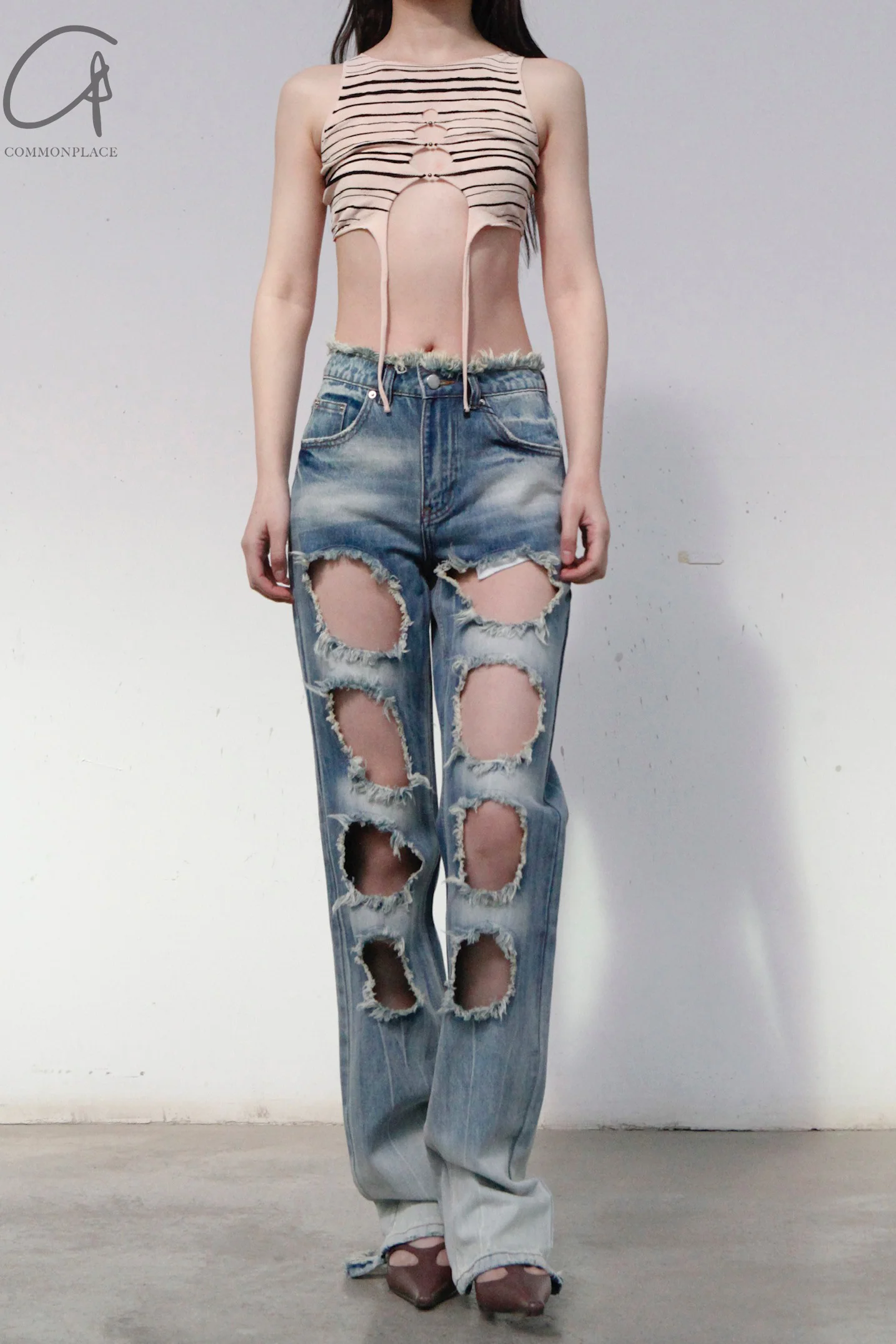 RUI Ripped Jeans RSS23WV10 Blue denim denim blue - Image 35