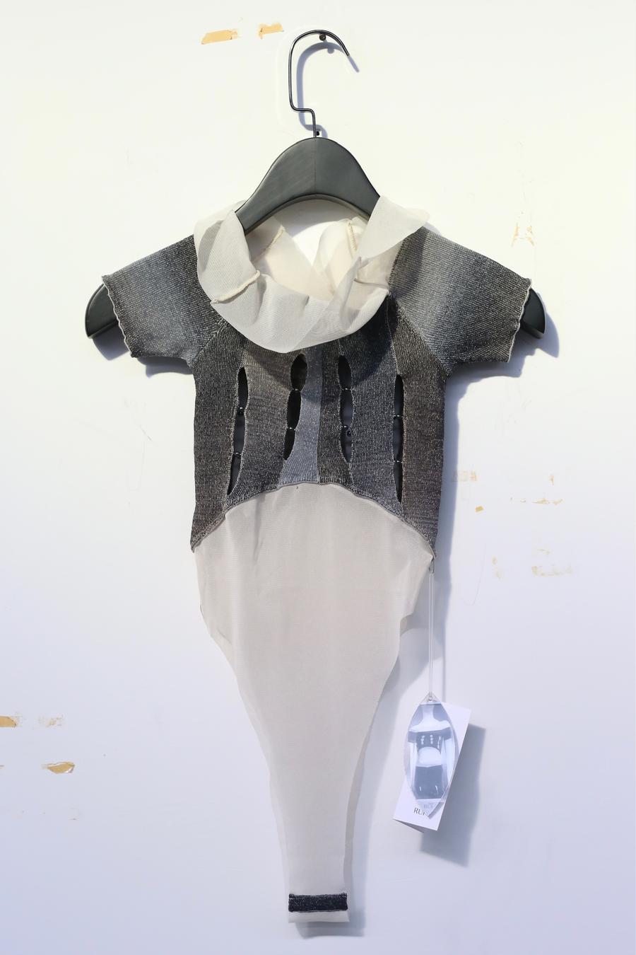 RUI segment dyeing lit stitching net yarn jacket RSS23KN04 nightfall black and gray gradient - Image 12