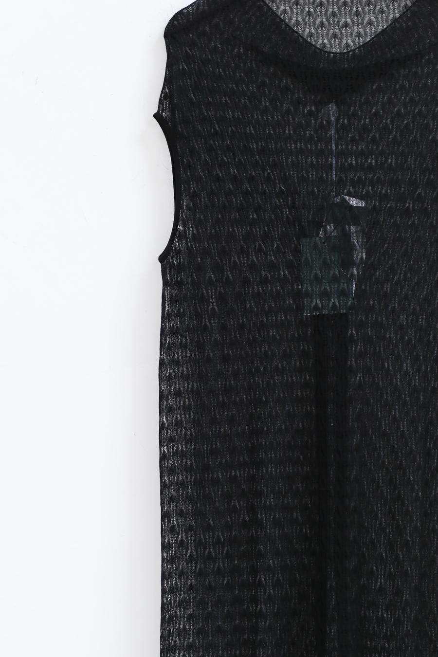 RUI Semi-sheer Knit Dress RAW22KN12 Black - Image 3