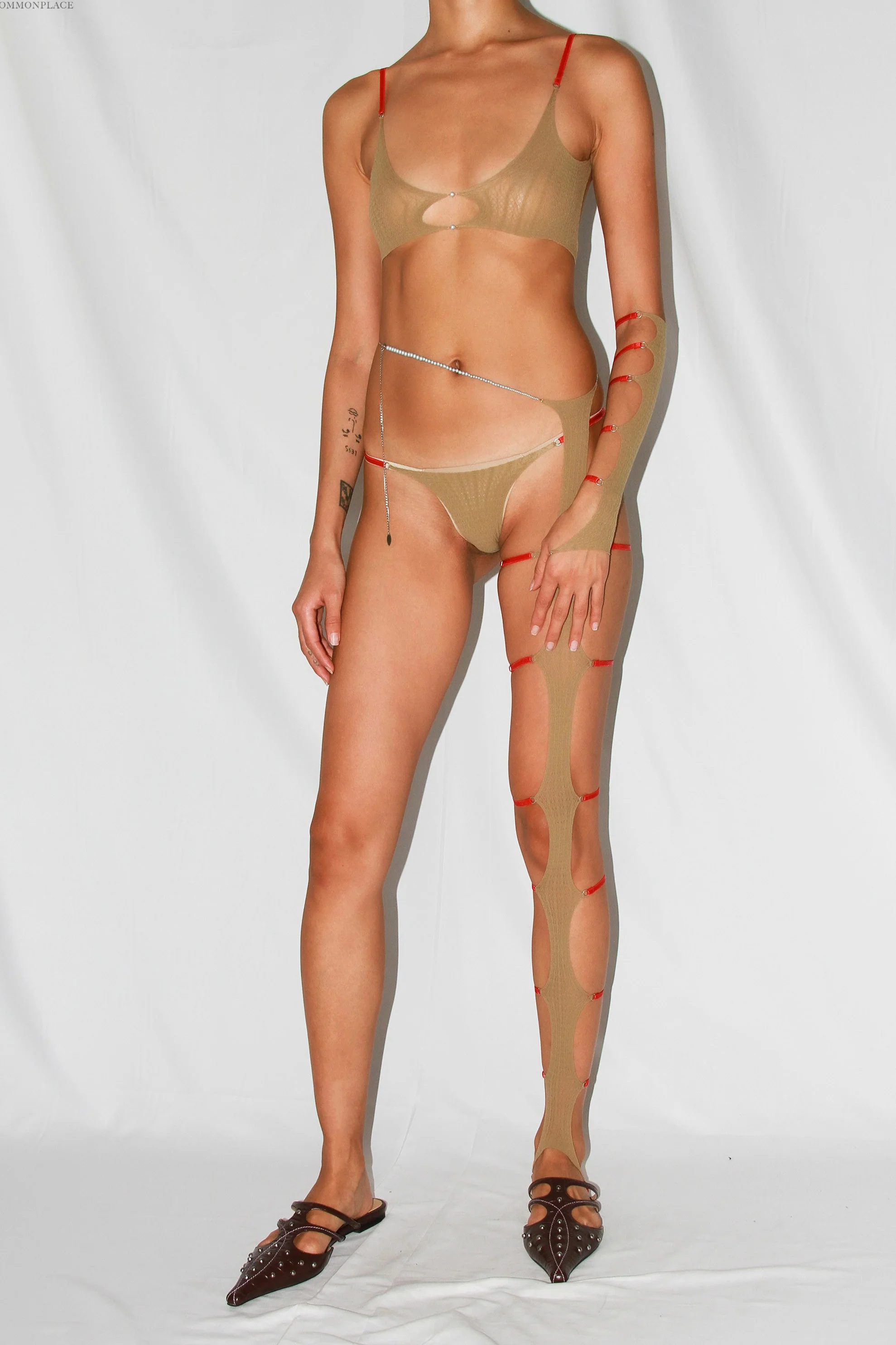 RUI semi-sheer string bikini RSS24SF01 coffee - Image 5
