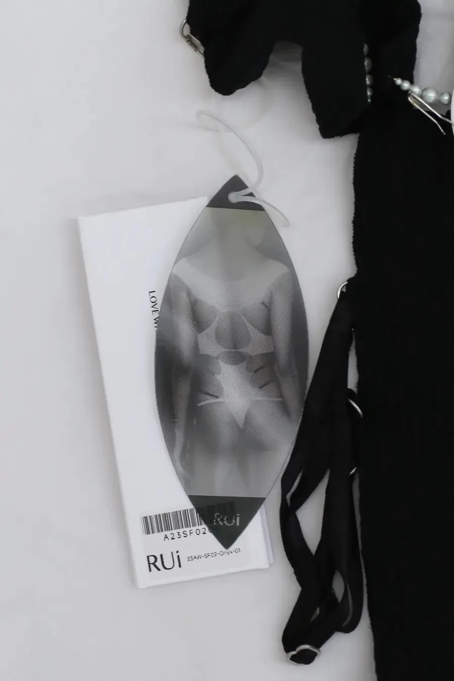 RUI semi-transparent strappy one-piece jacket RAW23SF02 black - Image 7