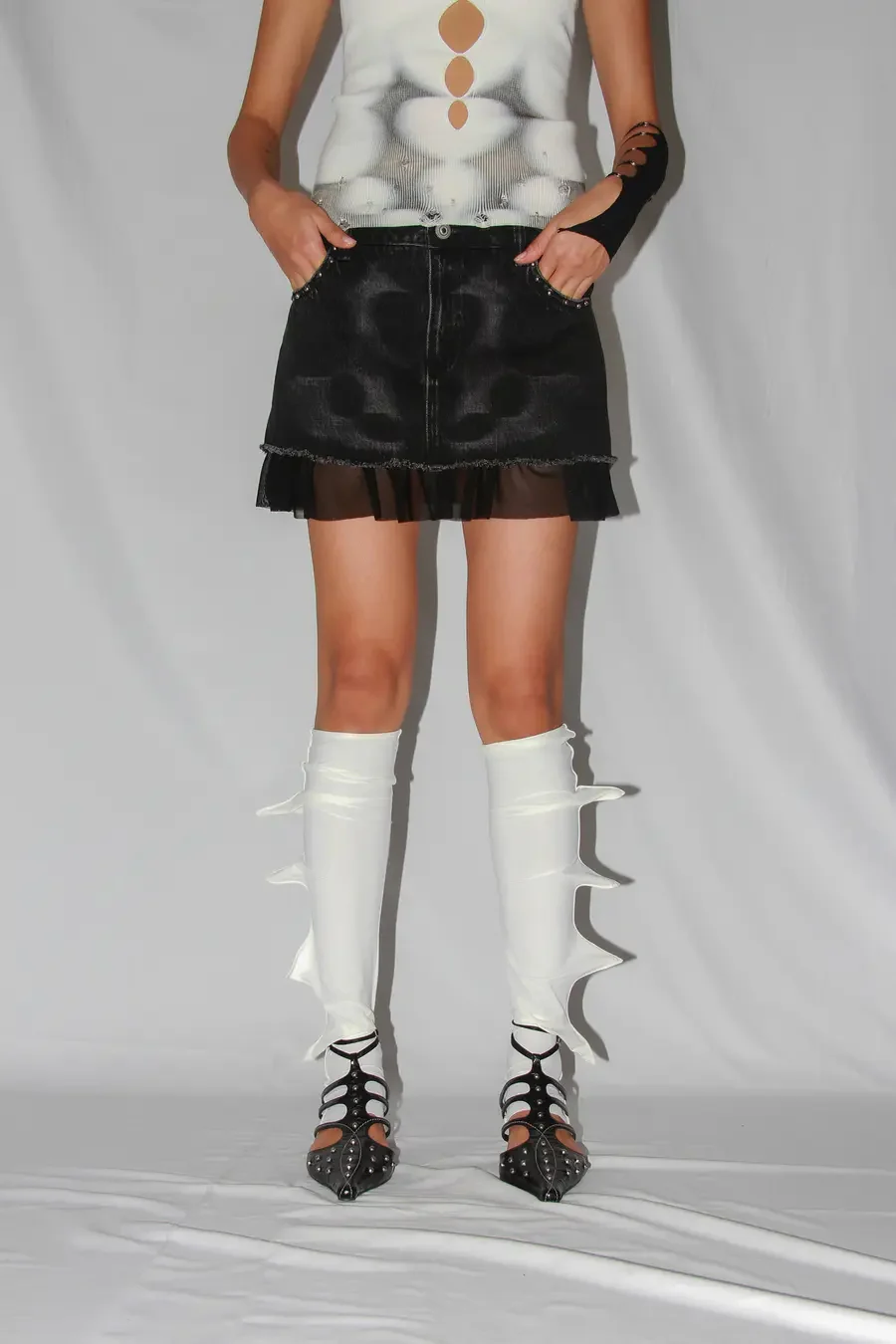 RUI sharp leg warmers RSS24WV11 white - Image 7