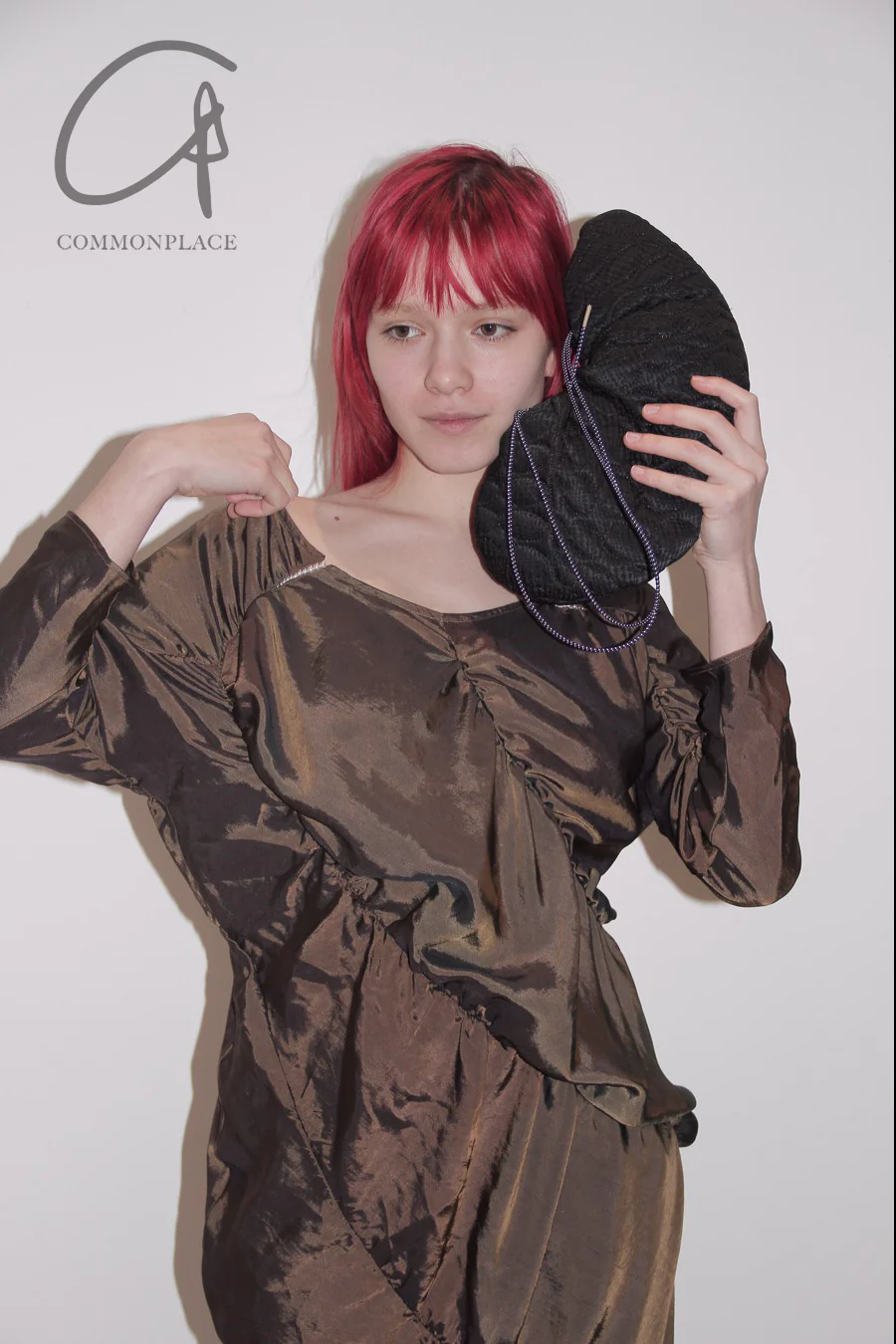 RUI Silk Quilted Cashew Bag RAW22AC07 Onyx Black - Image 4